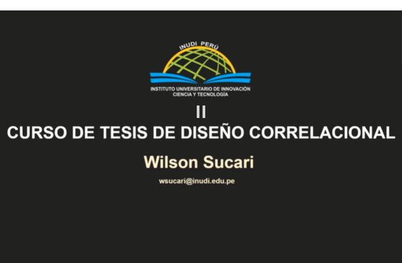 Curso Tesis de diseño correlacional 2